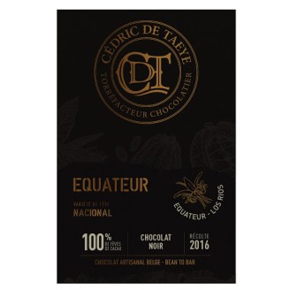 Cédric de Taeye chocolat Noir Equateur 100%