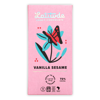 Latitude chocolat noir vanille sésame Ouganda 72%