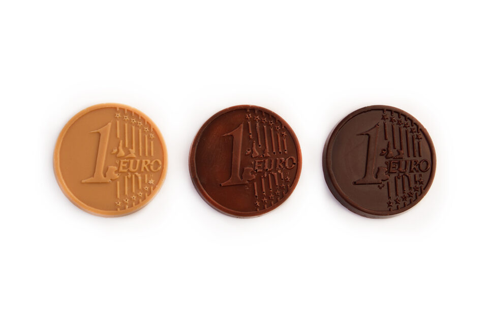 Pièces en chocolat