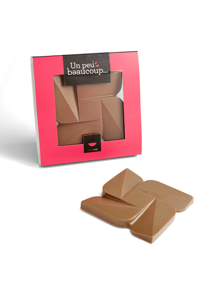Chocolat Carré Noir - Chocolats Créatifs Made In Belgium