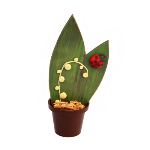 muguet en chocolat Carré Noir