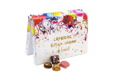Calendrier de l'Avent chocolat Carré Noir & Arqontanporin
