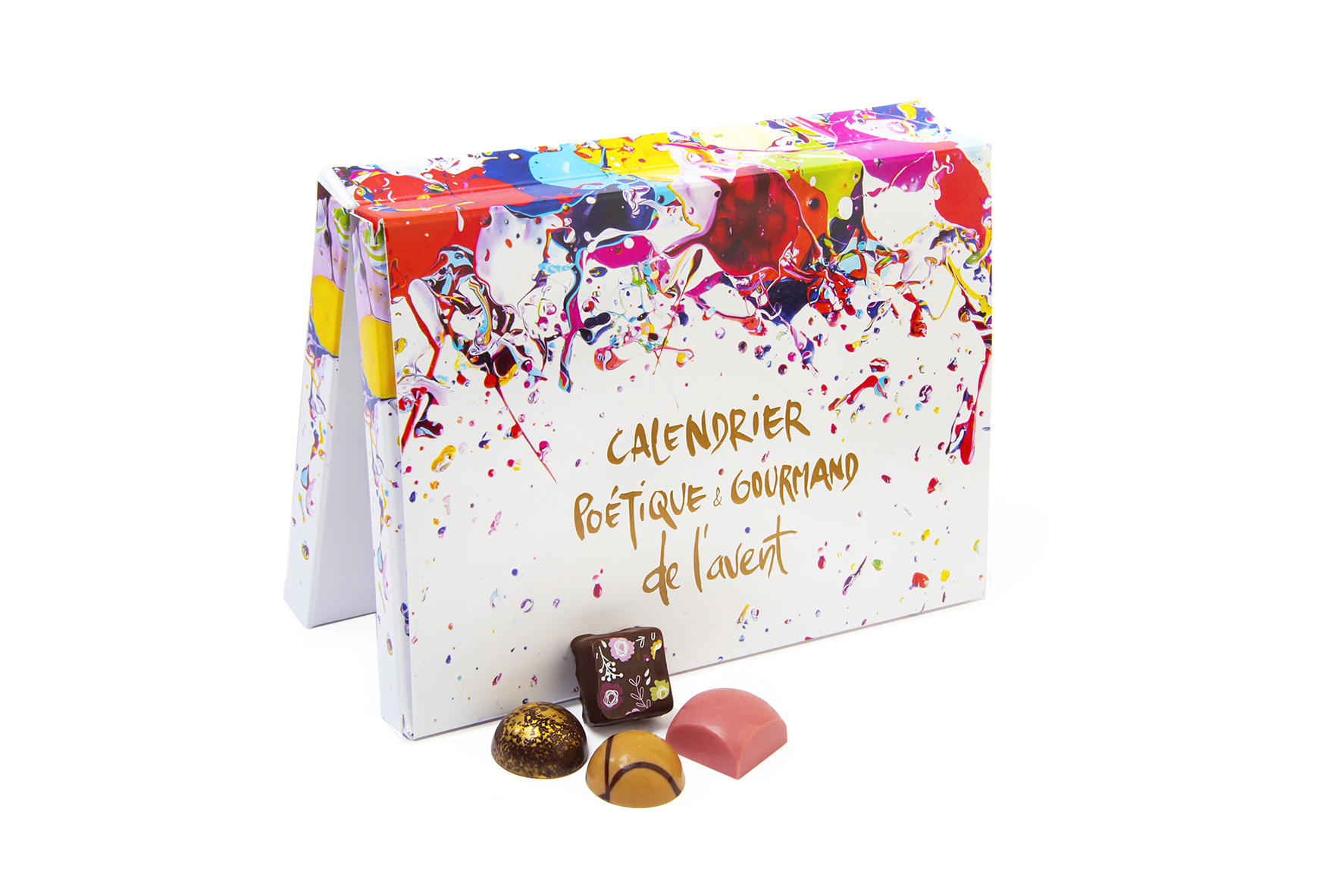Calendrier de l'Avent chocolat Carré Noir & Arqontanporin