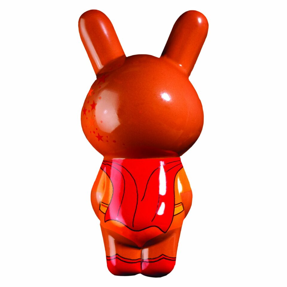 Super Lapin en chocolat Carré Noir
