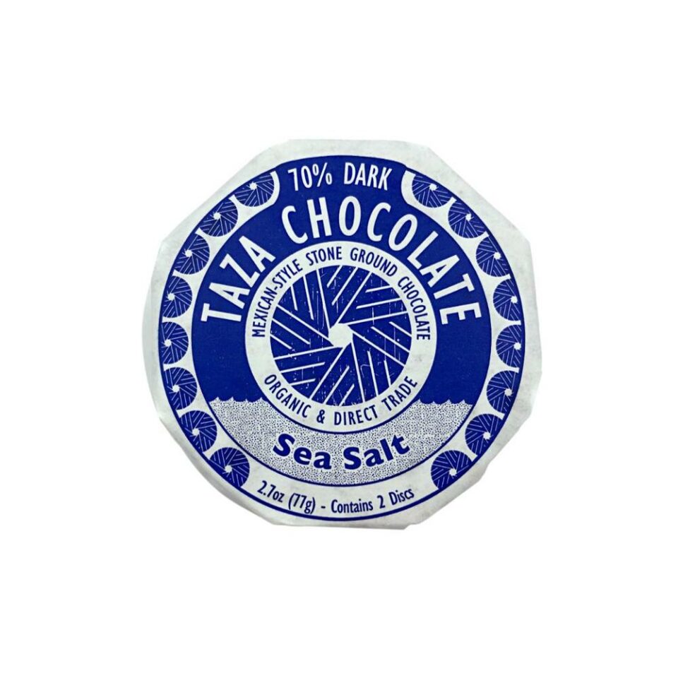 Taza chocolat noir 70 pc sel marin