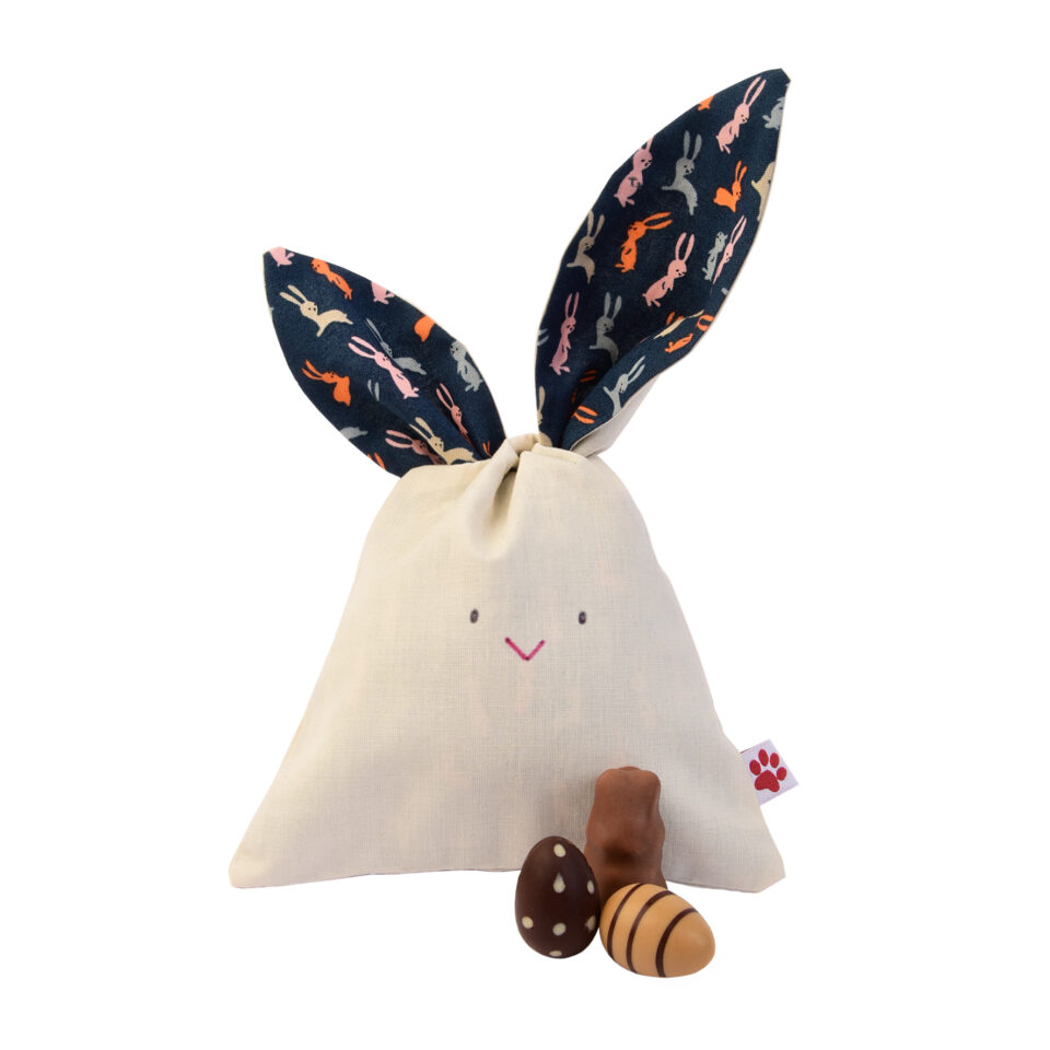 Sac en tissu vrac lapin paques