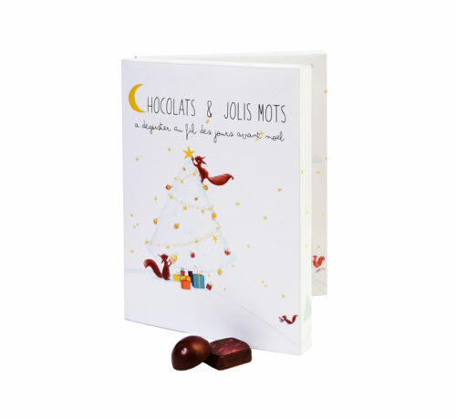 Calendrier de l'Avent chocolat Carré Noir & Mamzelle Maxime