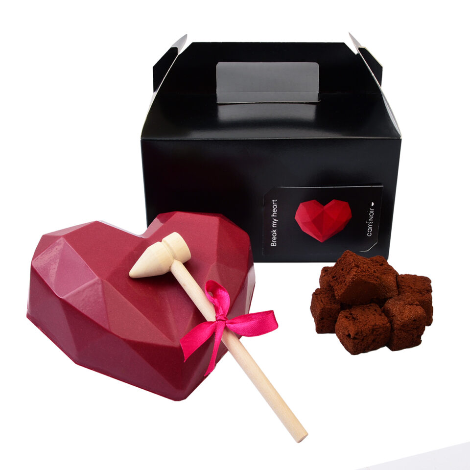Break my heart coeur en chocolat à casser