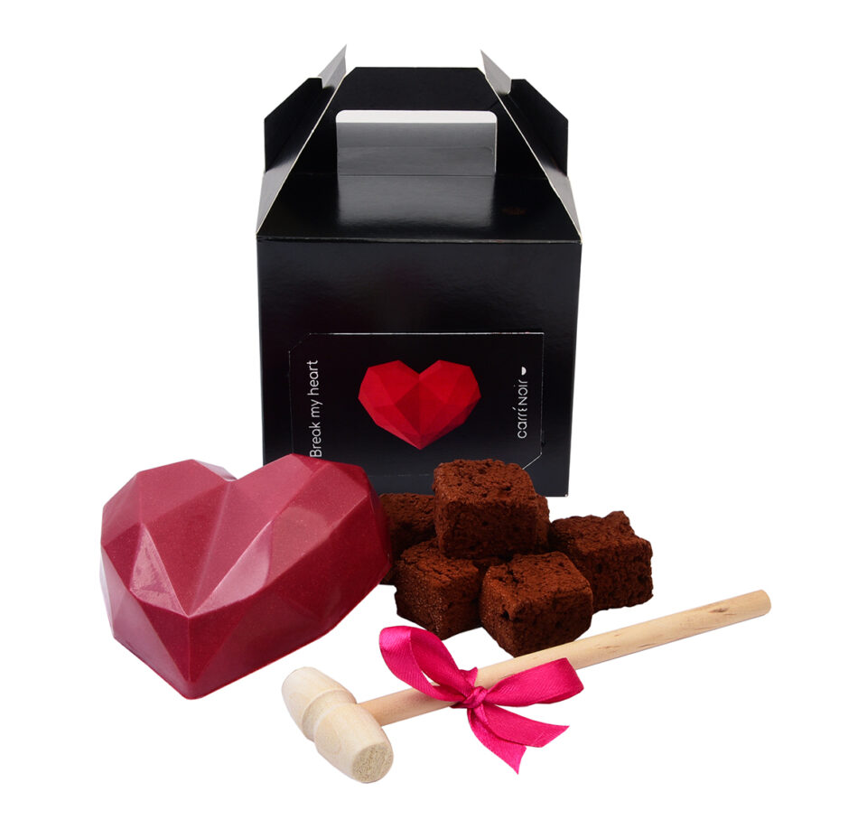 Break my heart coeur en chocolat à casser