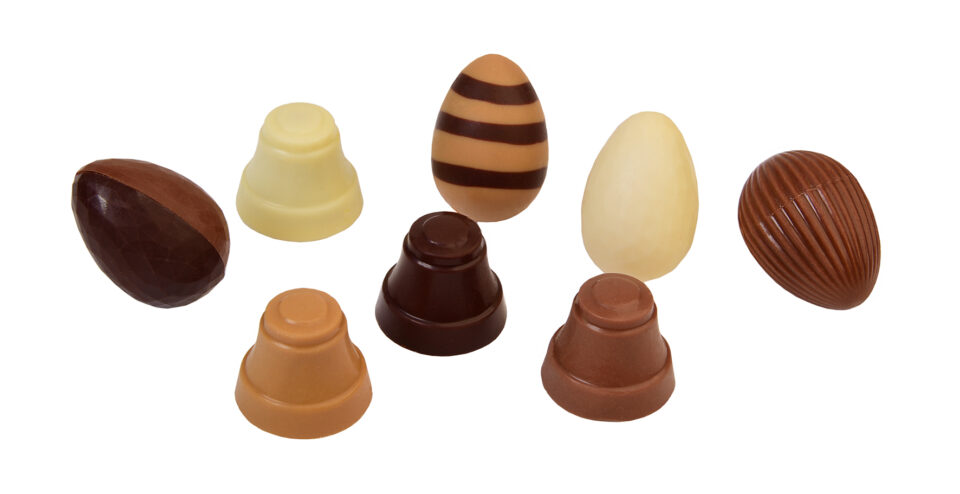 Oeufs et cloches en chocolat