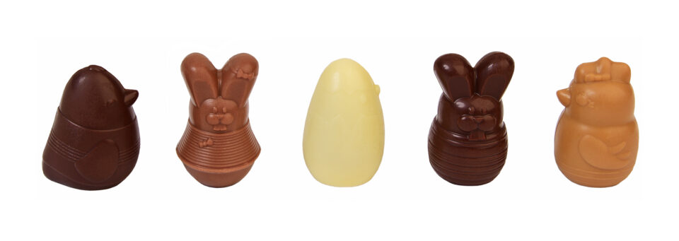 Assortiment de petits animaux de Pâques