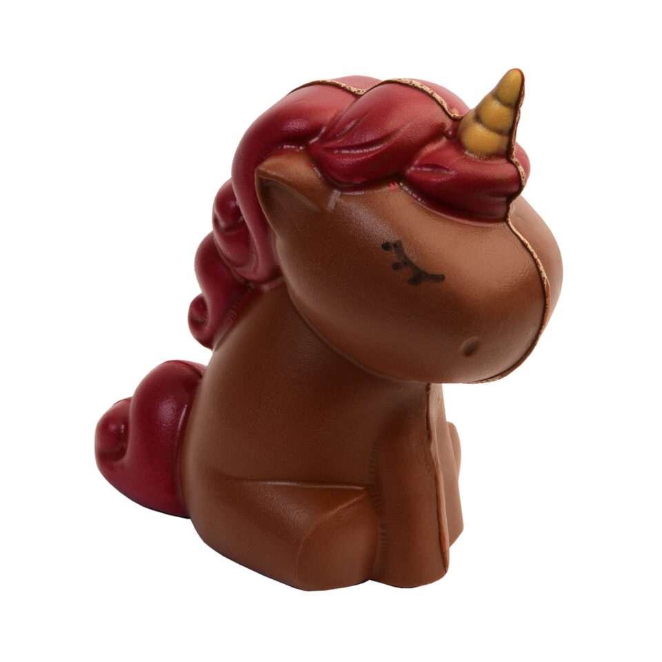 licornes en chocolat lait carré noir