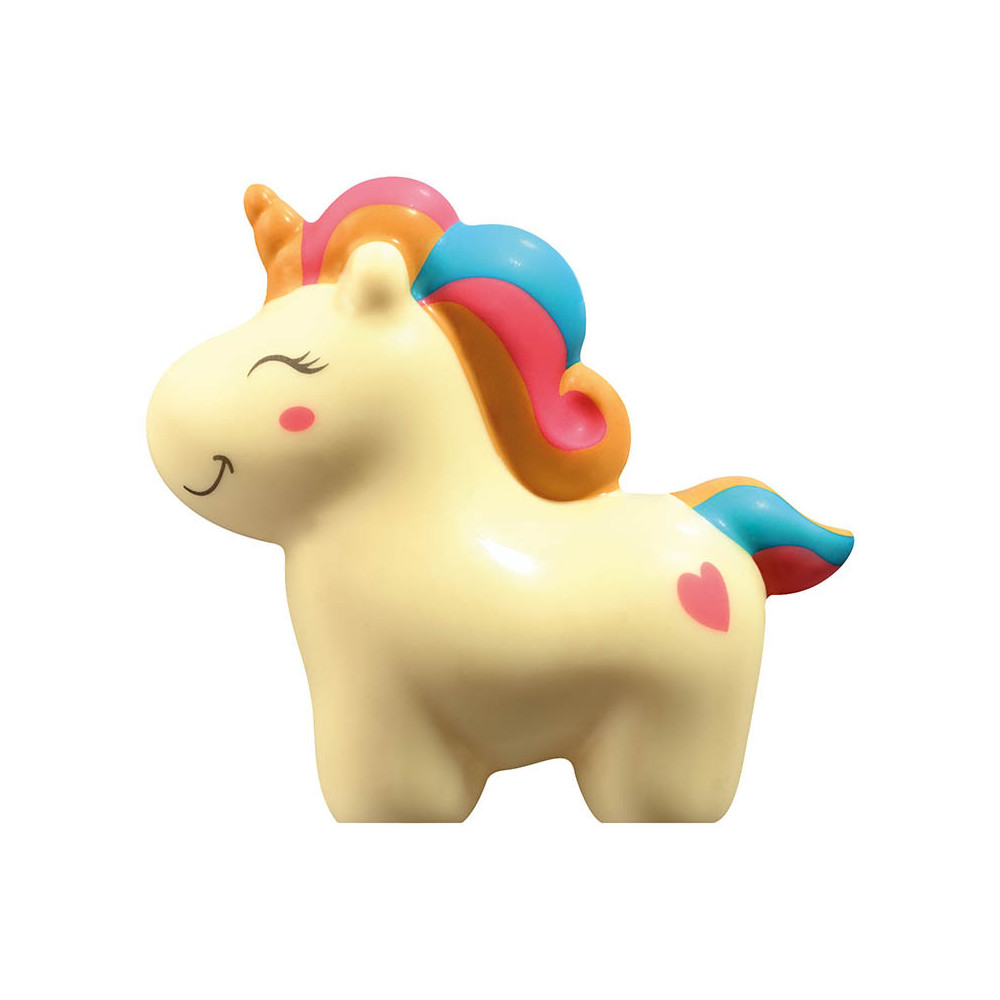 licorne kawai en chocolat